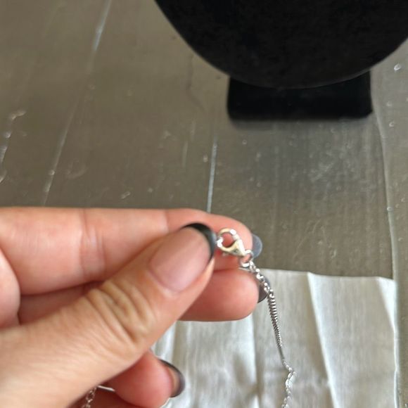 Salvatore Ferragamo Sofia Bag Charm Necklace Sterling Silver - Picture 6 of 7